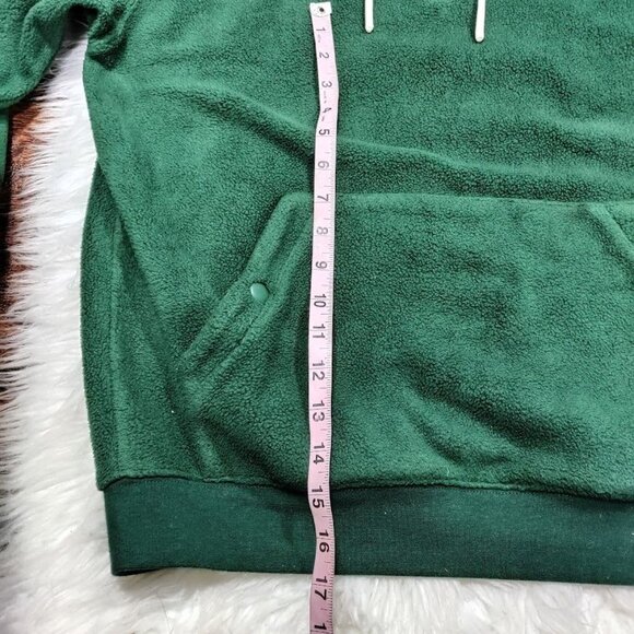 Vintage Only NY Mens M Long Sleeve Kangaroo Pocket Fleece Pullover Hoodie Green - Picture 9 of 10